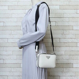 Prada bag Saffiano Brique leather White crossbody